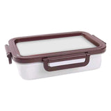 Maxbell Silicone Boxes Food Storage Container Large Case Traveling White 2000ml