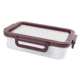 Maxbell Silicone Boxes Food Storage Container Large Case Traveling White 2000ml