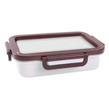 Maxbell Silicone Boxes Food Storage Container Large Case Traveling White 2000ml