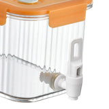 Maxbell Fridge Iced Beverage Dispenser Drink Jug Bucket for Kitchen 2.5L Orange