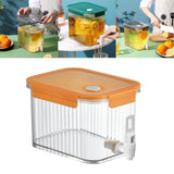 Maxbell Fridge Iced Beverage Dispenser Drink Jug Bucket for Kitchen 2.5L Orange