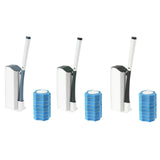 Maxbell Toilet brush Cleaning Supplies with Long Handle Flexible for Household Hotel Blue