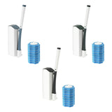 Maxbell Toilet brush Cleaning Supplies with Long Handle Flexible for Household Hotel Blue