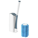 Maxbell Toilet brush Cleaning Supplies with Long Handle Flexible for Household Hotel Blue