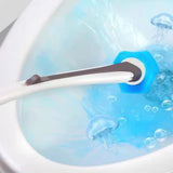 Maxbell Toilet brush Cleaning Supplies with Long Handle Flexible for Household Hotel Blue