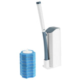 Maxbell Toilet brush Cleaning Supplies with Long Handle Flexible for Household Hotel Blue