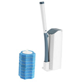 Maxbell Toilet brush Cleaning Supplies with Long Handle Flexible for Household Hotel Blue
