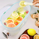 Maxbell 5L Beverage Dispenser with Spigot Lemonade Container Sealed for Outdoor Grey