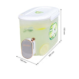 Maxbell 5L Beverage Dispenser with Spigot Lemonade Container Sealed for Outdoor Green