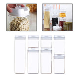 Maxbell 7x Airtight Food Storage Set BPA Free with Lids for Flour Baking white
