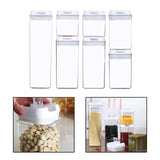 Maxbell 7x Airtight Food Storage Set BPA Free with Lids for Flour Baking white