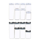 Maxbell 7x Airtight Food Storage Set BPA Free with Lids for Flour Baking white