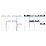 Maxbell 7x Airtight Food Storage Set BPA Free with Lids for Flour Baking white