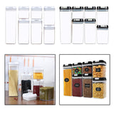 Maxbell 7x Airtight Food Storage Set BPA Free with Lids for Flour Baking white