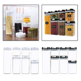 Maxbell 7x Airtight Food Storage Set BPA Free with Lids for Flour Baking white
