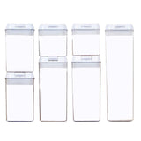 Maxbell 7x Airtight Food Storage Set BPA Free with Lids for Flour Baking white
