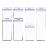 Maxbell 7x Airtight Food Storage Set BPA Free with Lids for Flour Baking white