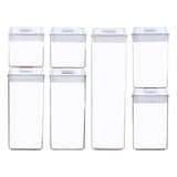 Maxbell 7x Airtight Food Storage Set BPA Free with Lids for Flour Baking white