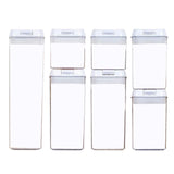 Maxbell 7x Airtight Food Storage Set BPA Free with Lids for Flour Baking white