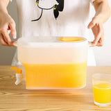 Maxbell Beverage Drink Dispenser with Faucet Water Pitcher Container for Kitchen Yellow