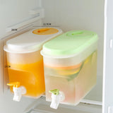 Maxbell Beverage Drink Dispenser with Faucet Water Pitcher Container for Kitchen Yellow