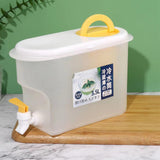 Maxbell Beverage Drink Dispenser with Faucet Water Pitcher Container for Kitchen Yellow