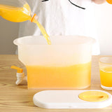 Maxbell Beverage Drink Dispenser with Faucet Water Pitcher Container for Kitchen Yellow