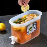 Maxbell Beverage Drink Dispenser with Faucet Water Pitcher Container for Kitchen Yellow