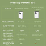 Maxbell Dryer Dehumidification 1200ml for Camper Closet Wardrobe Room EU