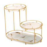 Maxbell Cosmetic Decorative Tray three tier Perfume Organiser for Bathroom Decor