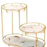 Maxbell Cosmetic Decorative Tray three tier Perfume Organiser for Bathroom Decor