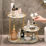 Maxbell Cosmetic Decorative Tray three tier Perfume Organiser for Bathroom Decor