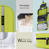 Maxbell Travel Toiletry Bag Large Toiletry Purse Holder Cosmetic Bag for Women Girls Light Yellow