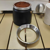 Maxbell Stainless Steel Espresso Dosing Funnel Universal for Moka Pot Kitchen Tool Small