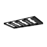 Maxbell Wine Glasses Holder Stainless Steel Hanger Under Cabinet Bar Storage Rack Black