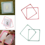 Maxbell Magnetic Cookie Stencil Holder Gadgets Decoration Kitchen Tool Baking Accs Pink