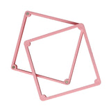 Maxbell Magnetic Cookie Stencil Holder Gadgets Decoration Kitchen Tool Baking Accs Pink