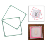 Maxbell Magnetic Cookie Stencil Holder Gadgets Decoration Kitchen Tool Baking Accs Green