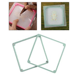 Maxbell Magnetic Cookie Stencil Holder Gadgets Decoration Kitchen Tool Baking Accs Green