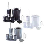 Maxbell Toothbrush Cup and Soap Dispenser and Soap Dish and Tumbler for Bathroom Black