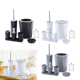 Maxbell Toothbrush Cup and Soap Dispenser and Soap Dish and Tumbler for Bathroom Black