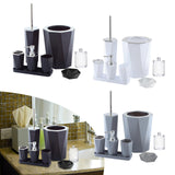 Maxbell Toothbrush Cup and Soap Dispenser and Soap Dish and Tumbler for Bathroom Black