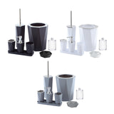 Maxbell Toothbrush Cup and Soap Dispenser and Soap Dish and Tumbler for Bathroom Black