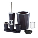 Maxbell Toothbrush Cup and Soap Dispenser and Soap Dish and Tumbler for Bathroom Black