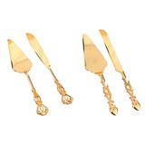 Maxbell Cake Serving Set Spatula Baking Tool Cake Cutting Set for Wedding Supplies Crown