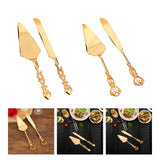 Maxbell Cake Serving Set Spatula Baking Tool Cake Cutting Set for Wedding Supplies Crown