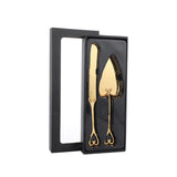 Maxbell Cake Serving Set Spatula Baking Tool Cake Cutting Set for Wedding Supplies Crown