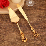 Maxbell Cake Serving Set Spatula Baking Tool Cake Cutting Set for Wedding Supplies Crown
