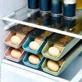 Maxbell Egg Storage Boxes Drawer Egg Holder for Household Fridge Organizer with Lid