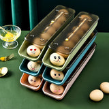 Maxbell Egg Storage Boxes Drawer Egg Holder for Household Fridge Organizer with Lid